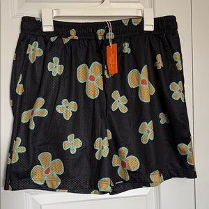 NWT Negative Space Black Mesh Shorts Sz XL